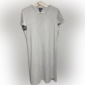 Land’s End Light Gray T-Shirt Dress Size Medium